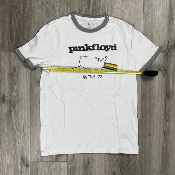Pink Floyd US Tour '73 Gap Remake White Small T-Shirt - Picture 5 of 6